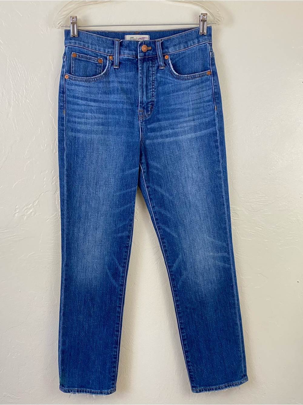 Madewell Size 26 Blue The Perfect Vintage Crop Straight Fit Cotton Denim Jean